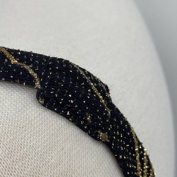 Vintage Alex Evenings Gown & Jacket Set Black Gold Metallic Design Layered 16 - Picture 16 of 16